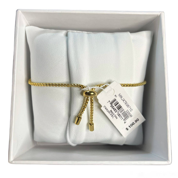 NIB - Michael Kors Gold-Tone Stainless Steel Bracelet - Picture 2 of 2